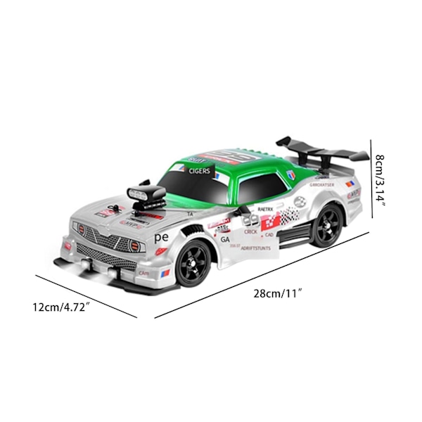 Fjernstyret RC Driftbil 1:16 Skala 4WD 18km/h Højhastighedsmodel Køretøj Til Voksne Børn Dodge