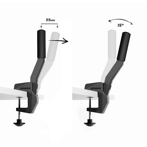 32-bittinen USB PC Käsijarru X4RACE GL-200 Racing-peleihin musta black USB