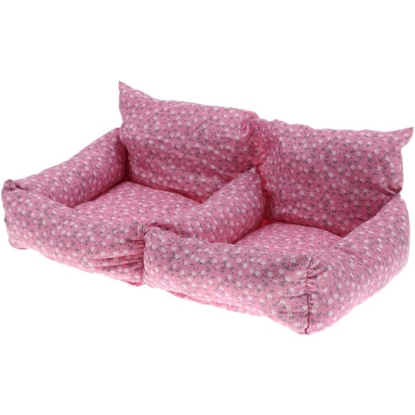 Liten kjæledyr bomullsrede dobbel sofa rede, to pakker 38×20×8cm-XM2-