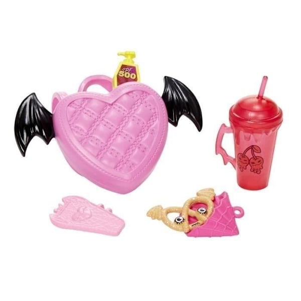 Monster High - Draculaura med Fladdrande Fladdermus - Dock - MONSTER HIGH - HHK51 - MONSTER HIGH MODELLDOCKA