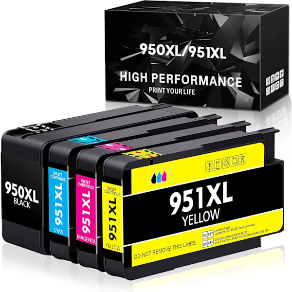 Kompatibel bläckpatronersättning för HP 950XL 951XL 950 951 bläckpatron Fungerar med HP OfficeJet Pro 8600 8610 8620 8100 8630 8660 8640 8615 8625