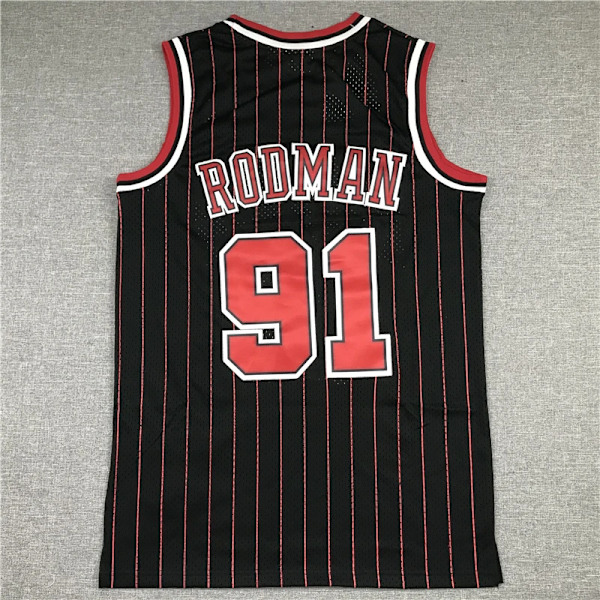 Ny 2023 baskettrøye #91 Pippen Rodman T-skjorte stil 2 style 2 S
