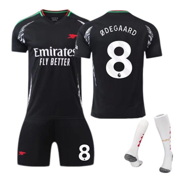 2425 Arsenal Bortedrakt nr. 7/9/8 Saka Fotballklær Skyte-treningsoverall Barn Voksen Konkurranseoverall 8 8 22