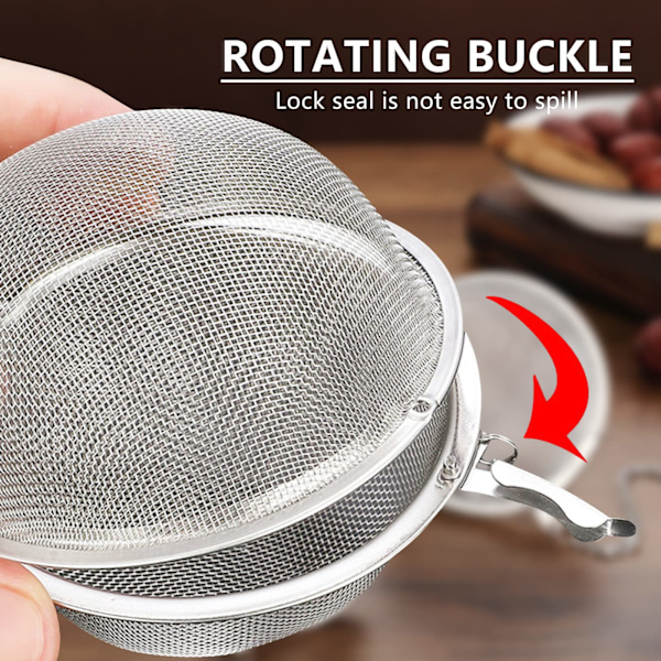 4 Stykker Te-infuser Rustfrit Stål Te-infuser Te-infuser