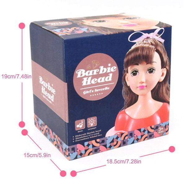 Barbie-nukke Prinsessa Elsa, Jää ja Lumi Seikkailu Elsa puoli vartalo -nukke tarvikkeineen (FMY) Suurisilmäinen räjähtävä he Big eye explosive head Standard configuration