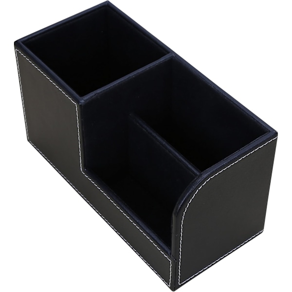 Multifunktionel Skrivebordsorganisator 3 Rum Penholder (Sort)