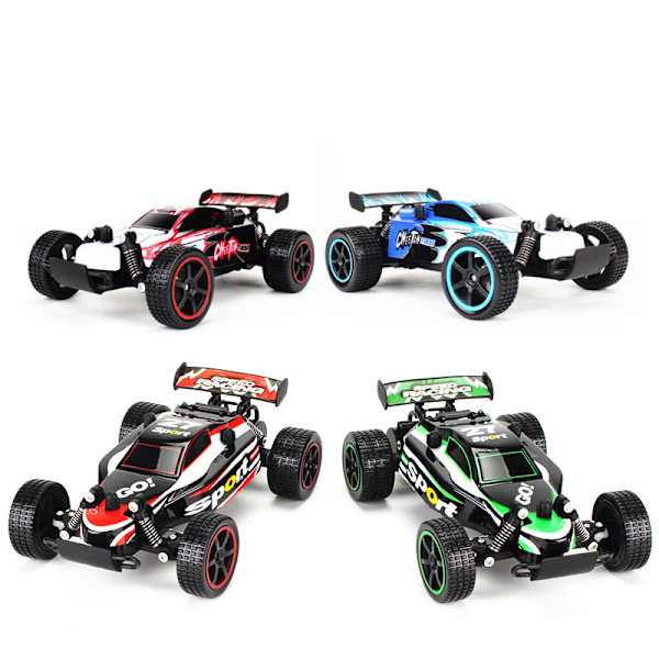 RC Racingbiler 2.4Ghz Høy hastighet Radiostyrt Bil 1:20 2WD Racing Lekebiler Elektrisk Kjøretøy Rask Race Buggy Hobby Bil (Grønn 23211) green