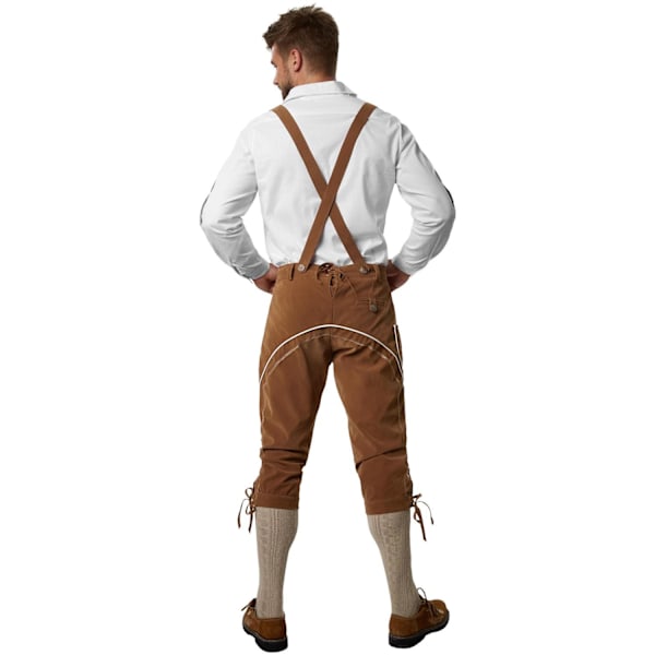 tectake Lederhosen Steigerwald Brun Brown XL