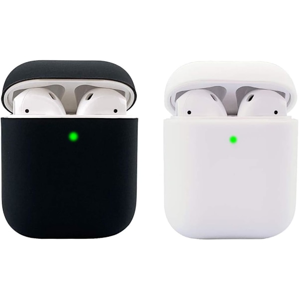 2-pack Skal för AirPods 1&2, Silikon Fullt Skydd -XM2-