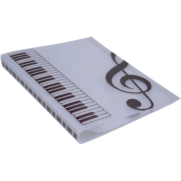 Musik blad mappe multi-lag, transparent farve *40 sider