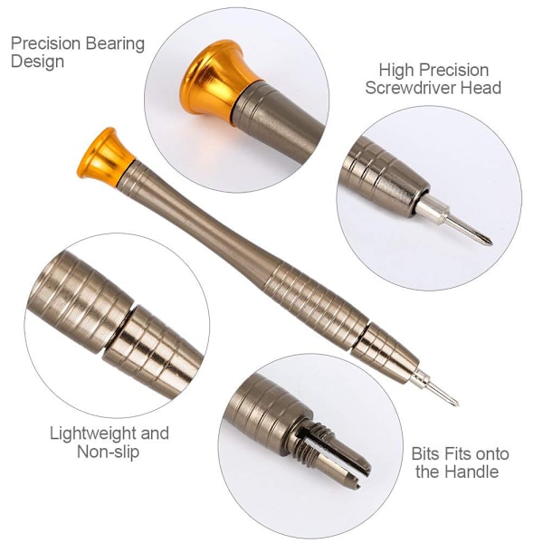 Repareringssett for DIY - Presisjons skrutrekker for iPhone, laptop, PC, briller etc.