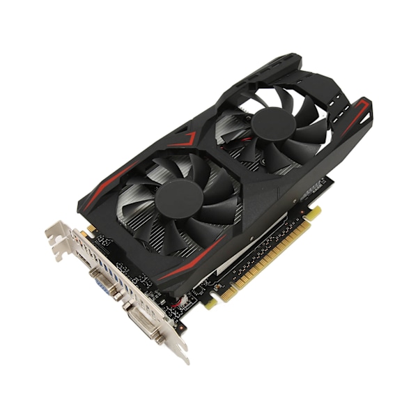Dubbla Fläktar Grafikkort 4GB DDR5 128bit Snabbkylning Lågt Ljud Videospel Grafikkort Chip för Stationär PC GTX1050Ti 4GB DDR5 128bit 0.1