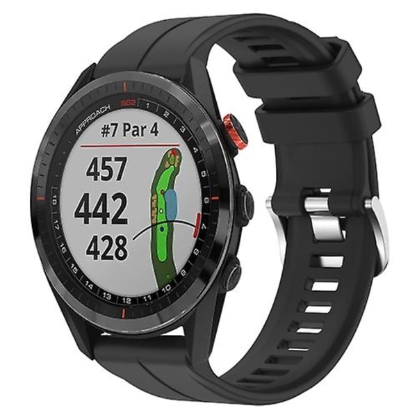 Til Garmin Approach S62 22mm silikone ur Black