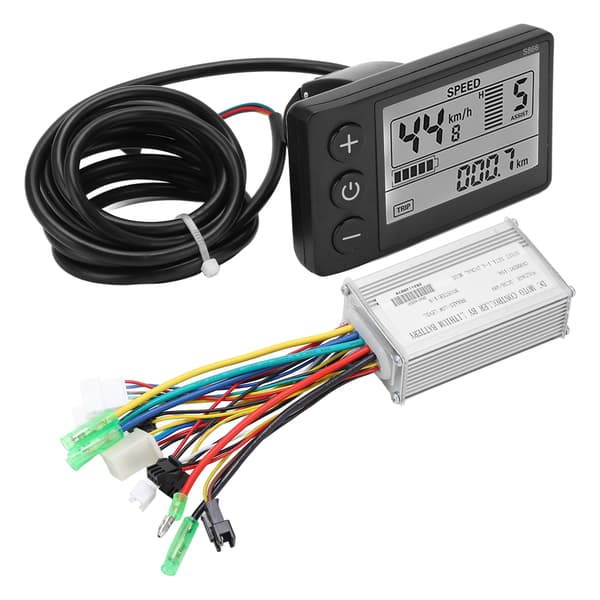 36V/48V 250W/350W 15A Børsteløs Motor Controller LCD866 Display Panel Elektrisk Cykel Børsteløs Controller Kit{MK} 0.5