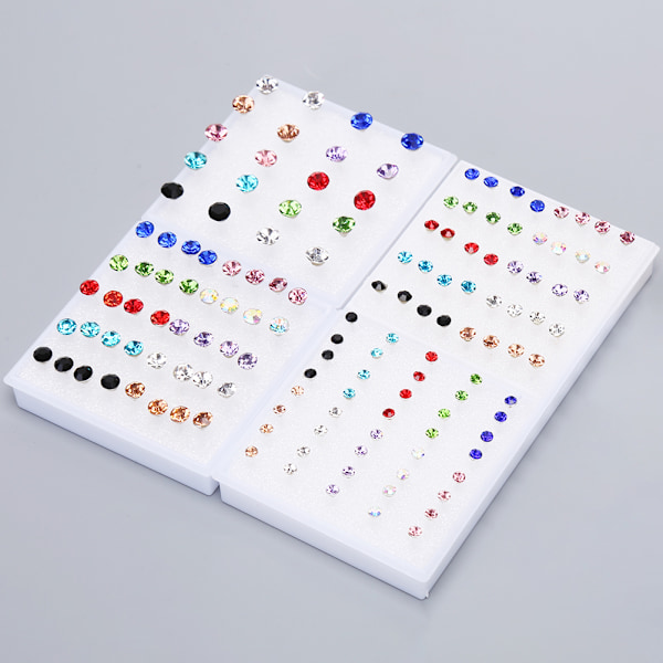20 Par Set Strass Kristall Örhängen-KK1- 2mm