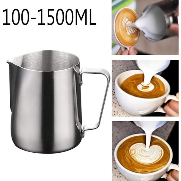 Mælkekande i rustfrit stål, mælkekande 1000 ml-XM2-