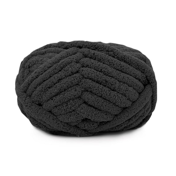 226g/Boll Virkat Garn Garn Kula SVART Black