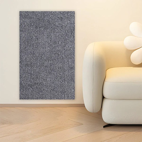 Kattklösmatta med självhäftande baksida Stabila möbler Skyddsmatta för kattungar Svart Black 40x100cm