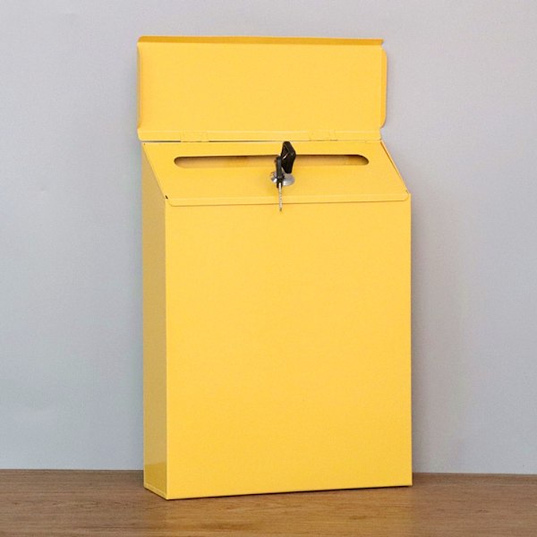 Postkasse Brevoppbevaringsboks GUL Yellow