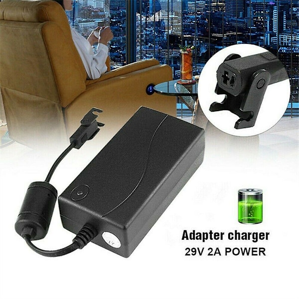 29V/AC/DC Strømforsyning Elektrisk Recliner Sofa Stol Adapter Transformator Verktøy - Plugg