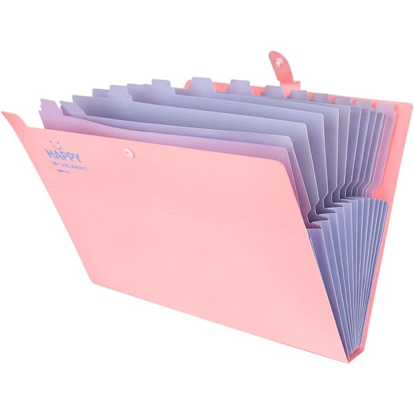 Fackindelad mapp A4, dokumentmapp A4 expanderbar portabel-XM2-