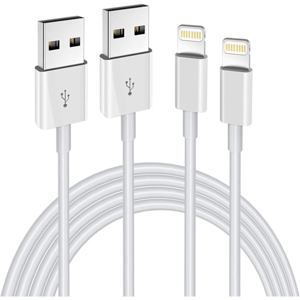 iPhone-laturi Lightning-kaapeli, 2 kpl Apple MFi -sertifioitu USB iPhone Nopea latauskaapeli