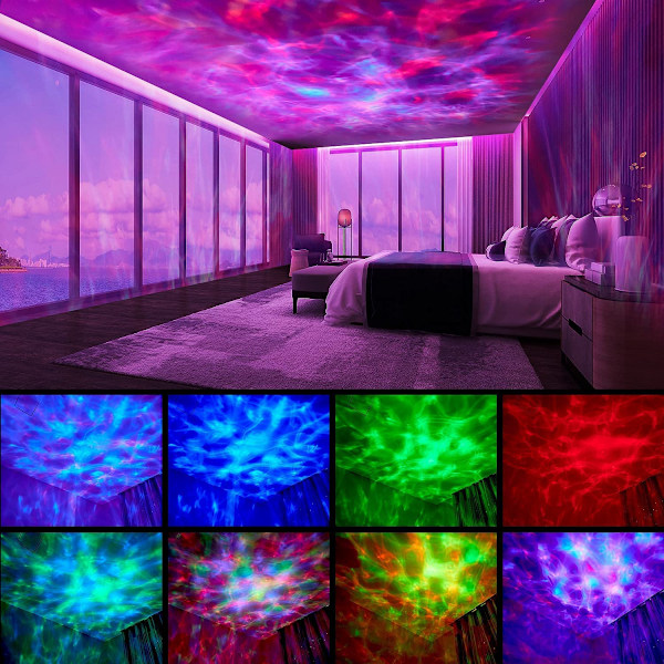 Galaxyprojektor Tähtivalo LED Katto Tähtitaivas Yö Meri Tähtivalo Ocean Aalto Avaruus Musiikki Projektiolamppu Lapset Makuuhuoneen Koriste