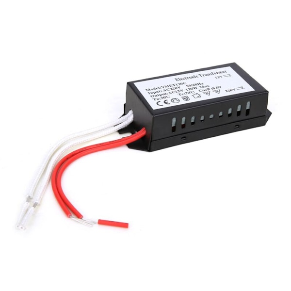 220V till 12V Elektronisk Transformator, Spänningsomvandlare, Intelligent Strömförsörjning (120W)