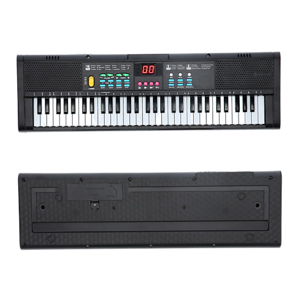 Keyboard Pianoinstrument 61 tangenter Elektrisk Digital Multifunktionel med mikrofon MQ6186