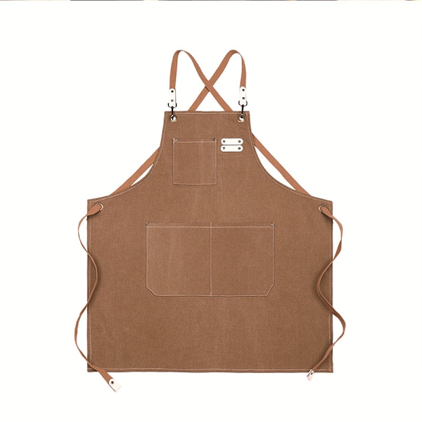 Sveiseforkle - Arbeidsforkle med lommer Justerbar midjestropp for menn og kvinner Perfekt for hage, kjøkken, garasje 74 * 67cm