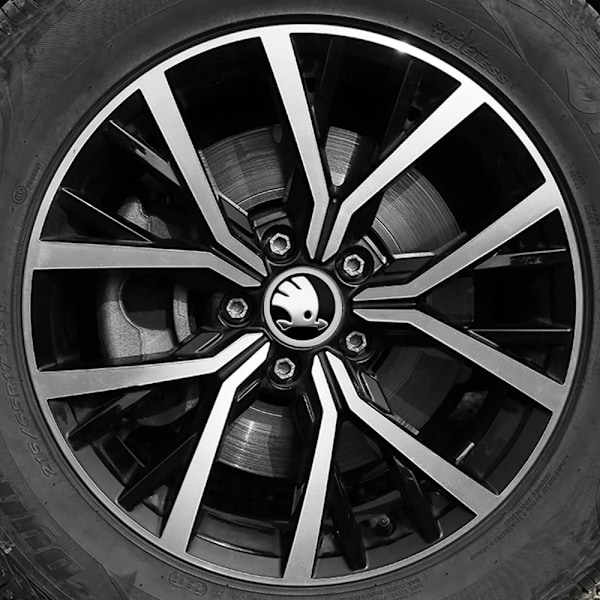 4-Pack - Skoda Navkapslar / Hjulnavsemblem - Bil 60 56 mm