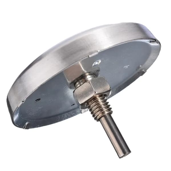 Grilltermometermåler Rustfrit stål BBQ Grilltermometer Grillgrav Kødtemperatur-FM- silver
