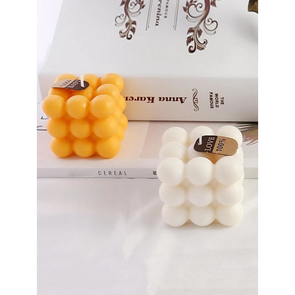 Silikoneform Lys - Form til Lysfremstilling - Støbeform Stearin White Vit