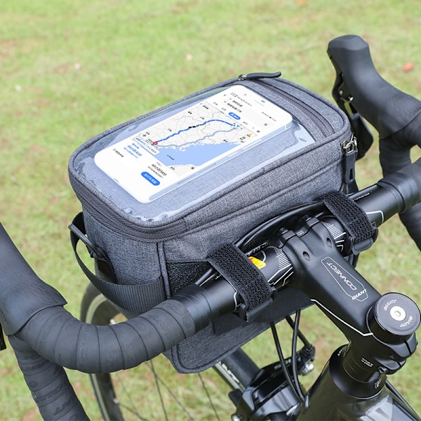 Vattentät Cykelstyre Väska, 5l Cykelväska Styret, Cykelkorg Väska Med Touchscreen, Styreväska Framväska Med