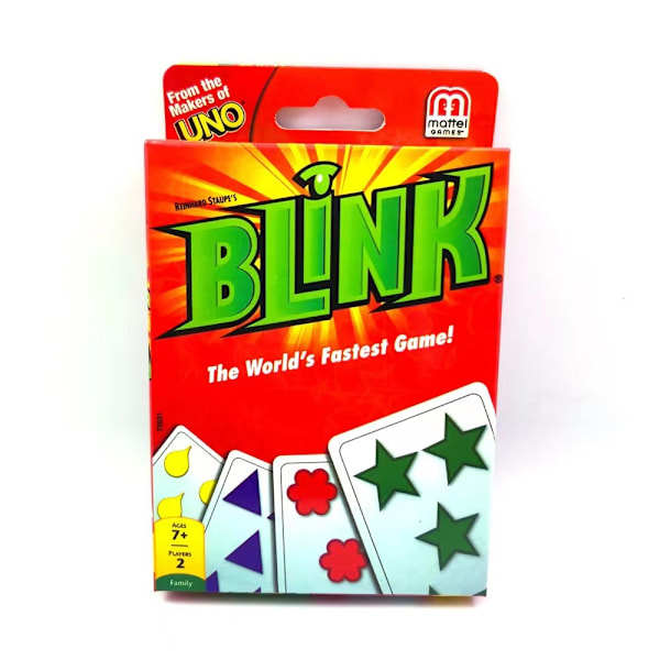 Blink Kortspil - Verdens Hurtigste Spil, Rejsevenligt, Perfekt til Børn fra 7 År og Op