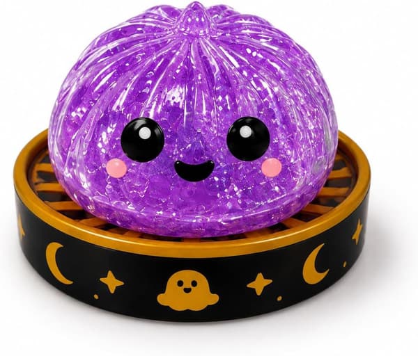 Halloween Græskar Squishy Legetøj, Langsomt Stigende Stressbold, Sensorisk Fidget Aflastningslegetøj Demon Ghost