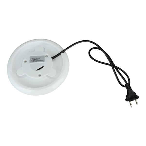 Elektrisk kedel 2000W Dobbelt rustfrit stål 2L Kedel Varmelegeme med automatisk slukning og tørkogningsbeskyttelse EU-stik 220V Hvid