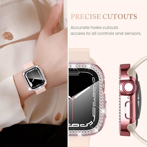 4 kpl Apple Watch -näytönsuoja 40 mm Series 6/5/4/Watch Bling 4 kpl 3