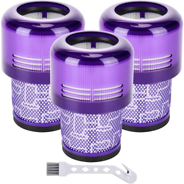 3-pakningsfiltre for Dyson støvsuger V11 Absolute Extra Pro Animal Torque Drive V15 Detect erstatter #970013-02