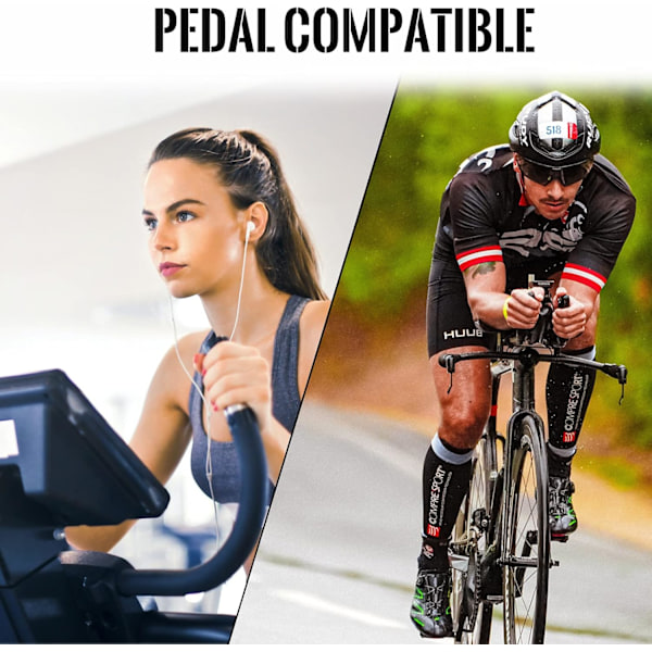 Cykelsko-klampere, kompatible med Look Delta og Shimano pedaler
