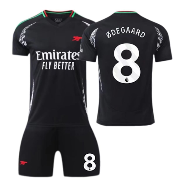 2425 Arsenal Bortedrakt nr. 7/9/8 Saka Fotballklær Skyte-treningsoverall Barn Voksen Konkurranseoverall 8 8 S