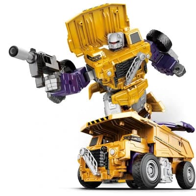 Transformerende Robotbil Legetøj, Deformationsrobot Actionfigur, Kreativ Træk-Tilbage Køretøjsmodel, Interaktivt Samlerlegetøj til Børn Dump truck