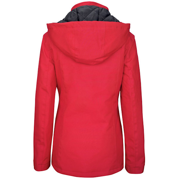 Kariban Naisten Parkatakki Hupulla XL Punainen Red-KK1- Red XL