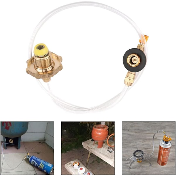 Camping Komfyr Adapter Slange Flat Tank Hode Konverter Kobling