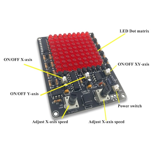Loddeøvelsessæt LED Chaser Loddesæt DIY Elektronisk