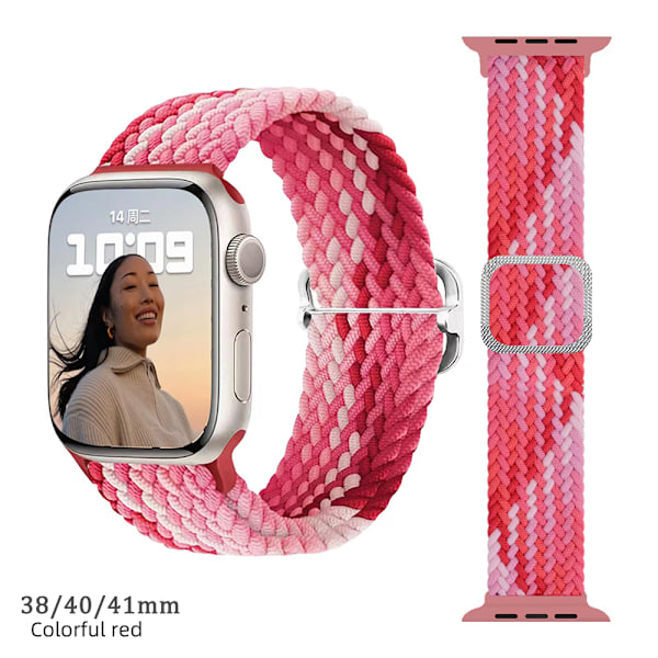 För Apple Watch med Iwatch flätad nylon 1/2/3/4/5/6/7/se ed 2311