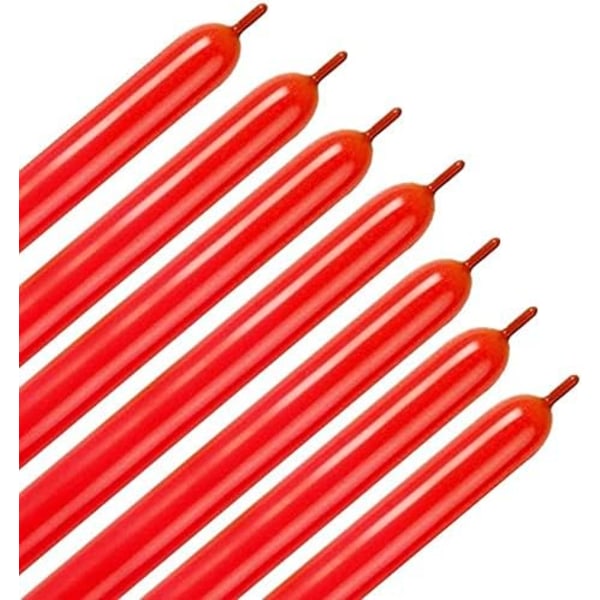 260q Balloner, 100 Fortykket Latex Snoet Form Lang Magisk-XM2-