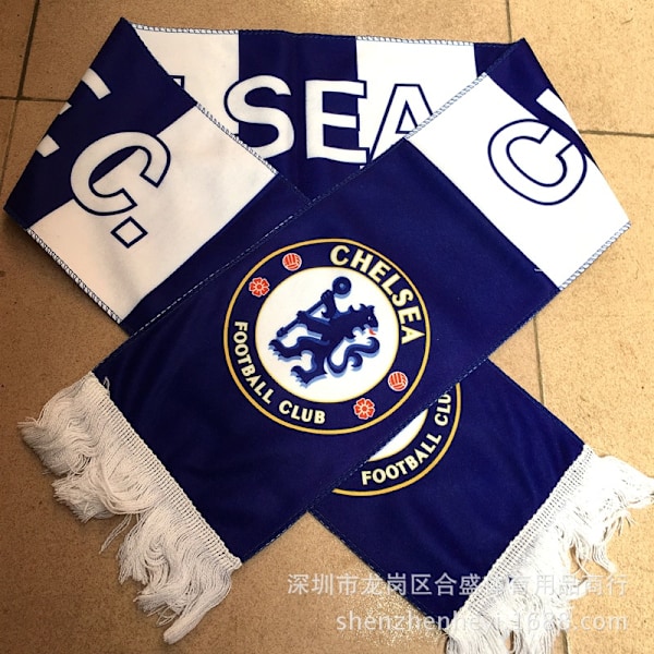 Mub- Fans Real Madrid, Liverpool, Miami hagesmække, halstørklæder, fodboldfans, efterårs- og vinterjubel, håndviftende halstørklæder Chelsea