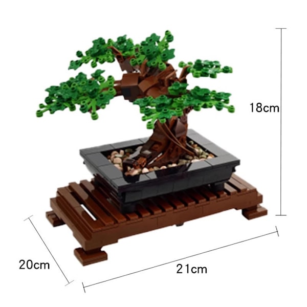 Bonsaitre med kirsebærblomster, DIY-plantemodell for voksne, kreativ gave til hjemmet eller kontor, plante samlesett, Morsdag