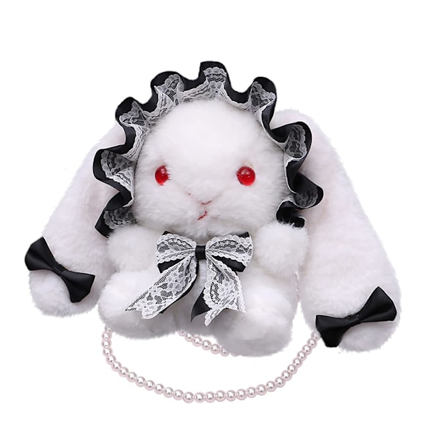 Plysch Kanin Väska Crossbody En Axel Lolita Kanin Damväska-XM2-